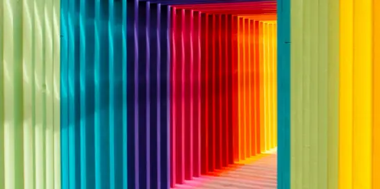 Brainstorming session with sticky notes