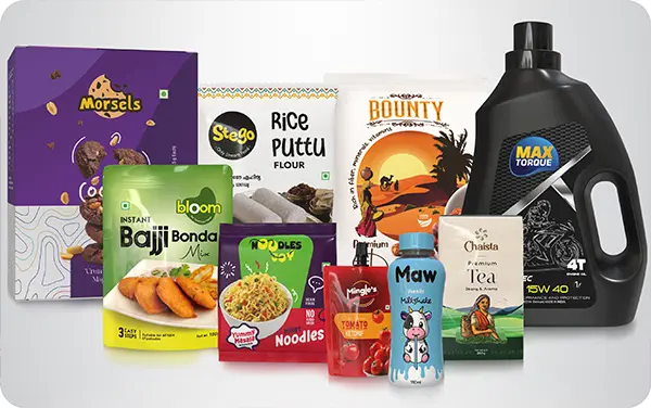 Designer aligning shapes in vector software